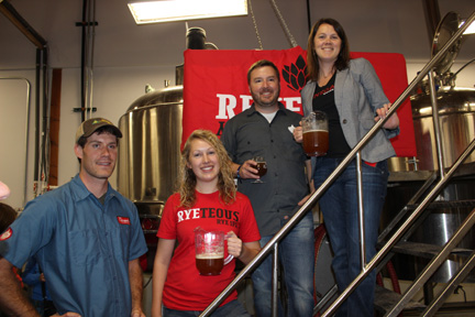 Group at Renegade Brewery during GABF tour, Denver, 2012