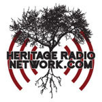 Heritage Radio Network logo with tree and radio wave design, 2012