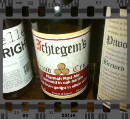 Ichtegems Flemish Red Ale bottle displayed at NYC Beer Film Festival event, May 2012
