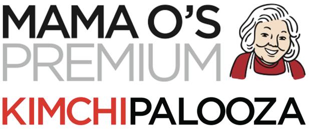 Mama O's Premium Kimchipalooza event logo featuring smiling woman illustration, 2011