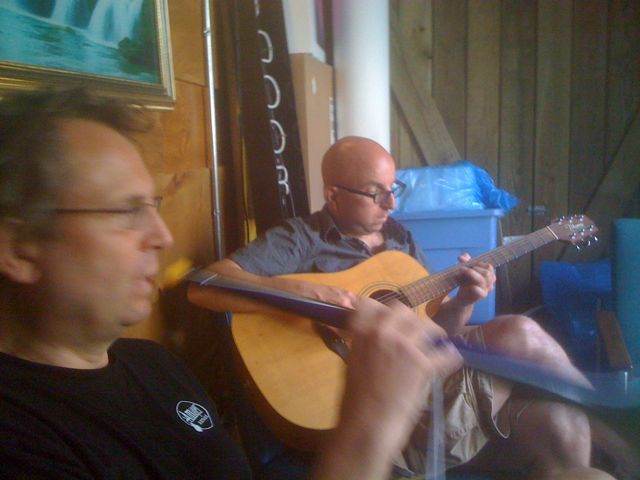 Joel and Will Shelton performing on Beer Sessions Radio, circa 2010