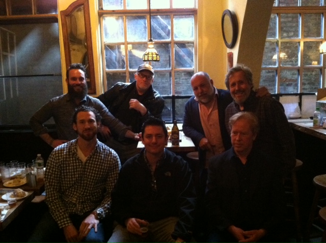 Beer Sessions Radio blind IPA tasting judges at Jimmy's No. 43, circa 2014