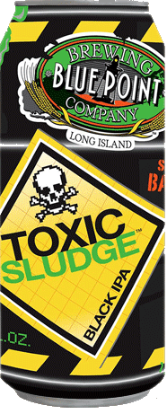 Blue Point Brewing Company Toxic Sludge Black IPA can, Long Island, New York
