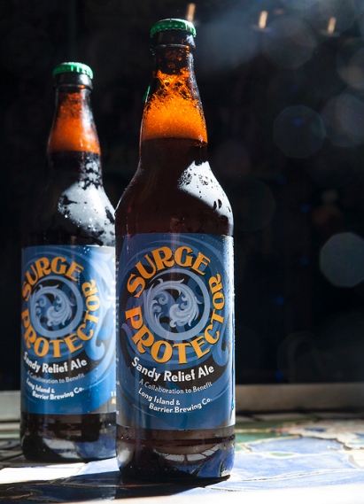 Surge Protection Bendy Relief Ale bottles, circa 2013
