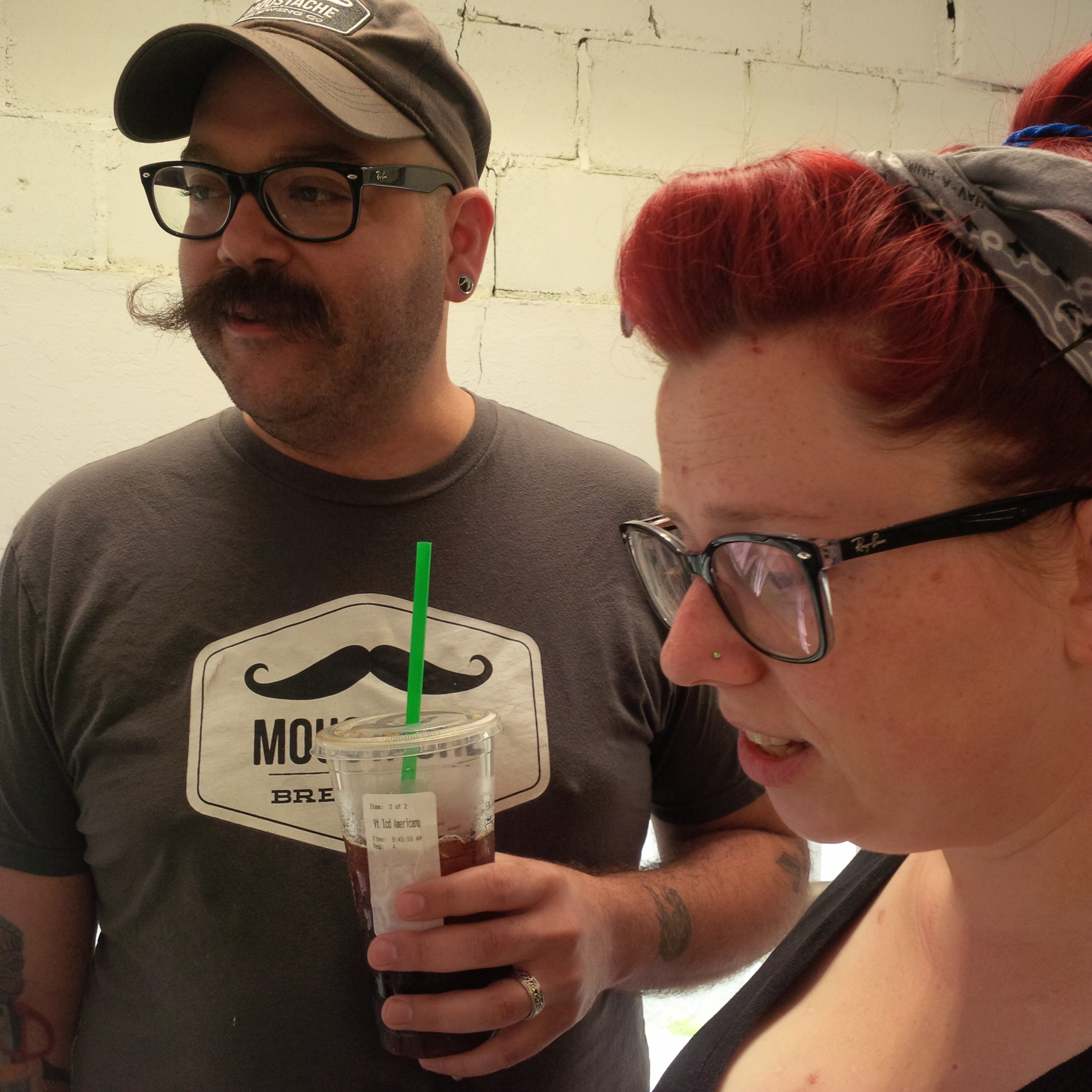 Matthew and Lauri Pitz of Moustache Brewing at Beer Sessions Radio taping, circa 2014